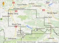 Mapa ExpressMap Gorce i Pieniny Laminowana - 2