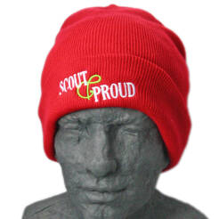 Czerwona czapka zimowa Scout&Proud