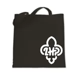 Torba bawełniana z logo ZHP na boku- czarna