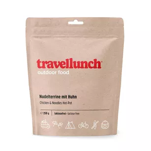 TRAVELLUNCH kurczak z makaronem hot-pot - podwójna porcja - 1050 g - danie liofilizowane bez laktozy