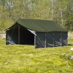 Namiot harcerski wojskowy 10 osobowy dycha, dziesiątka - boki PCV + dach plandeka