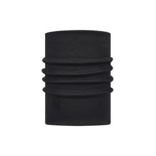 BUFF Heavyweight Merino Wool - Solid Black - zimowa chusta kominowa