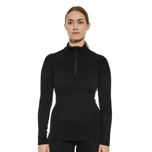 BRUBECK Extreme wool - black - gruba damska bluza z wełną merynosa