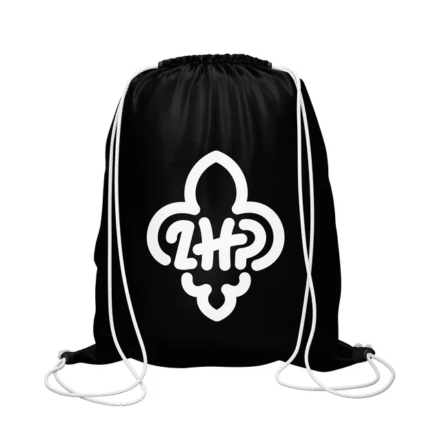 Plecak workowy worek z logo ZHP - czarny