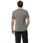 JACK WOLFSKIN Hiking S/S T Men - gecko green - męska koszulka funkcyjna z printem