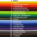 Chusta harcerska dwukolorowa z dwukolorową lamówką - różne kolory - 2