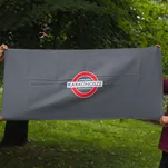 Ręcznik szybkoschnący Nasze Góry - metro mapa - Karkonosze Zachodnie - szary