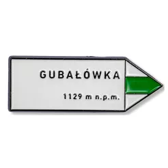 Pin metalowy turystyczny TATRY - strzałka Gubałówka - PINSTORY