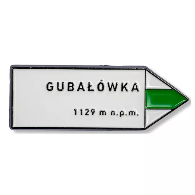 Pin metalowy turystyczny TATRY - strzałka Gubałówka - PINSTORY