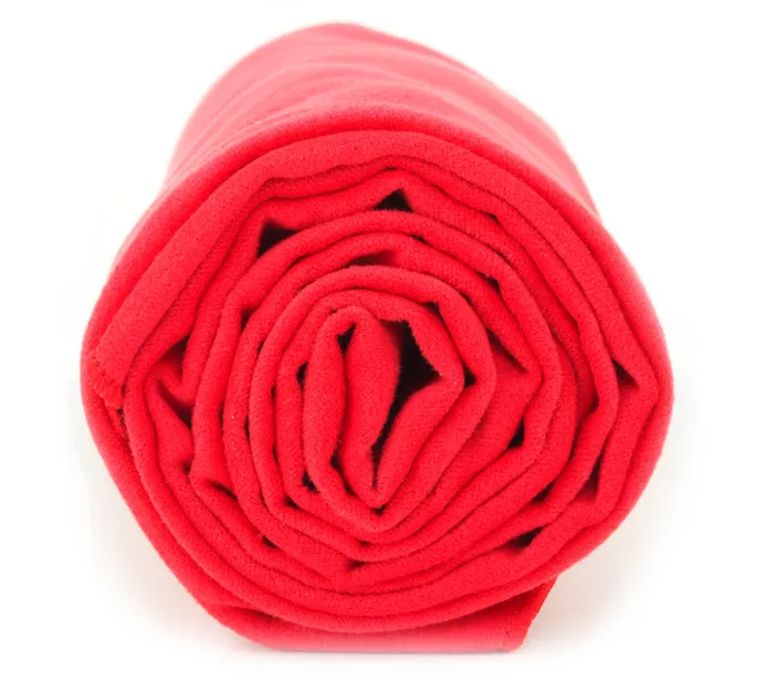 DR BACTY Ręcznik szybkoschnący - rozmiar M 43 x 90 cm - czerwony