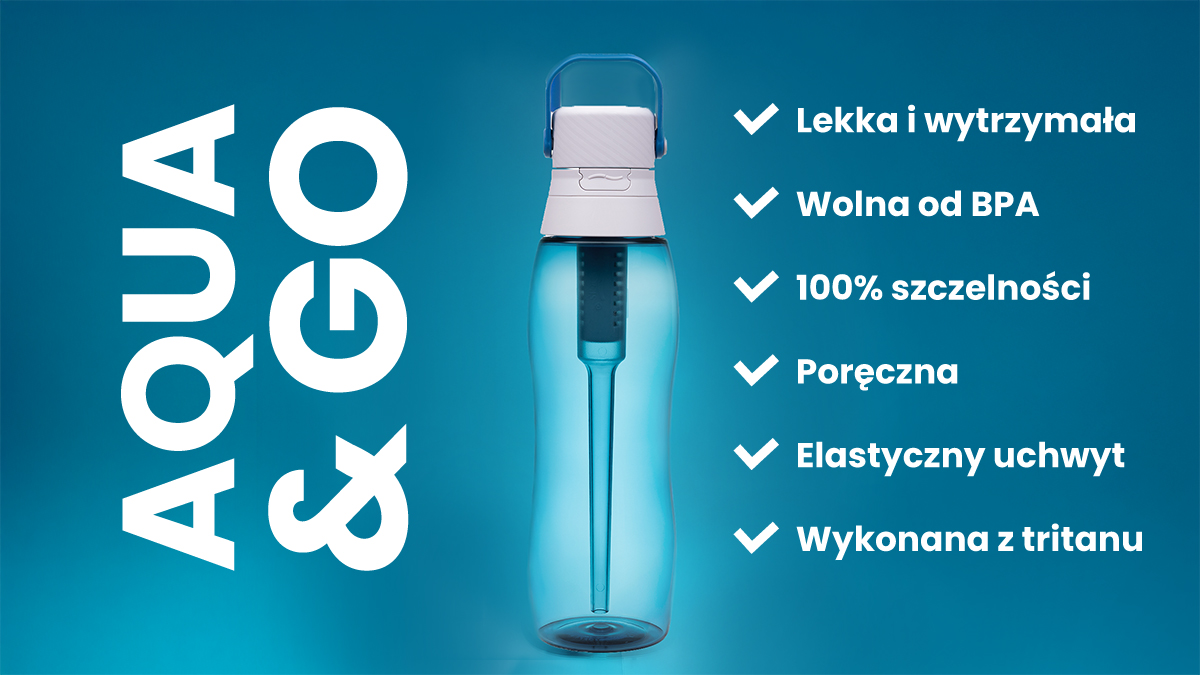 AQUALOGIS Butelka filtrująca Aqua&Go Tritan z filtrem