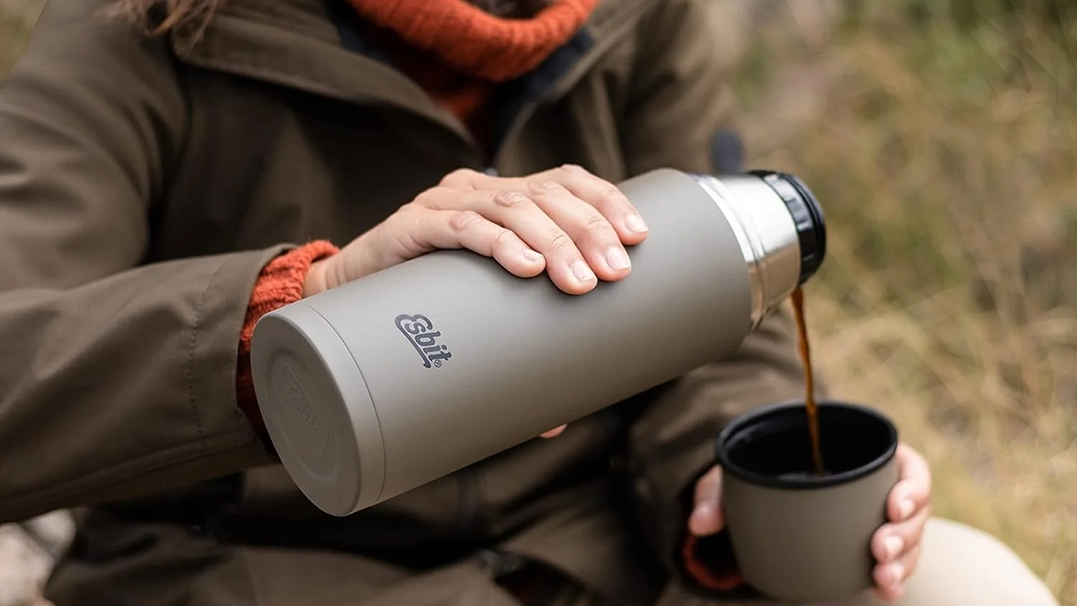 Esbit Vacuum Flask - Termos próżniowy stalowy - pojemność: 750 ml - kolor: olive