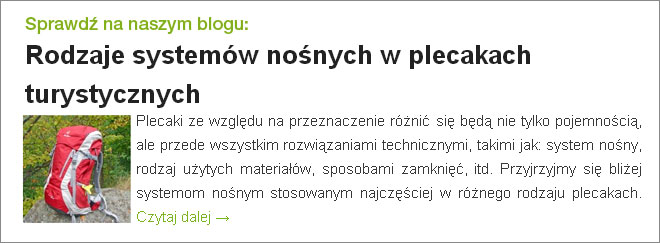 Rodzaje systemów nośnych w plecakach turystycznych