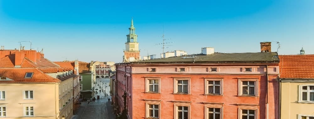 plakietka żakardowa herb Poznań - naszywka na mundur