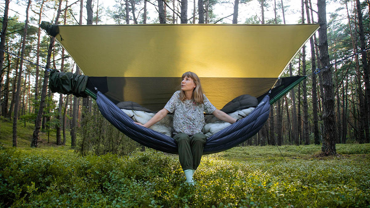 Puchowa podpinka pod hamak Lesovik Otul Beta 200