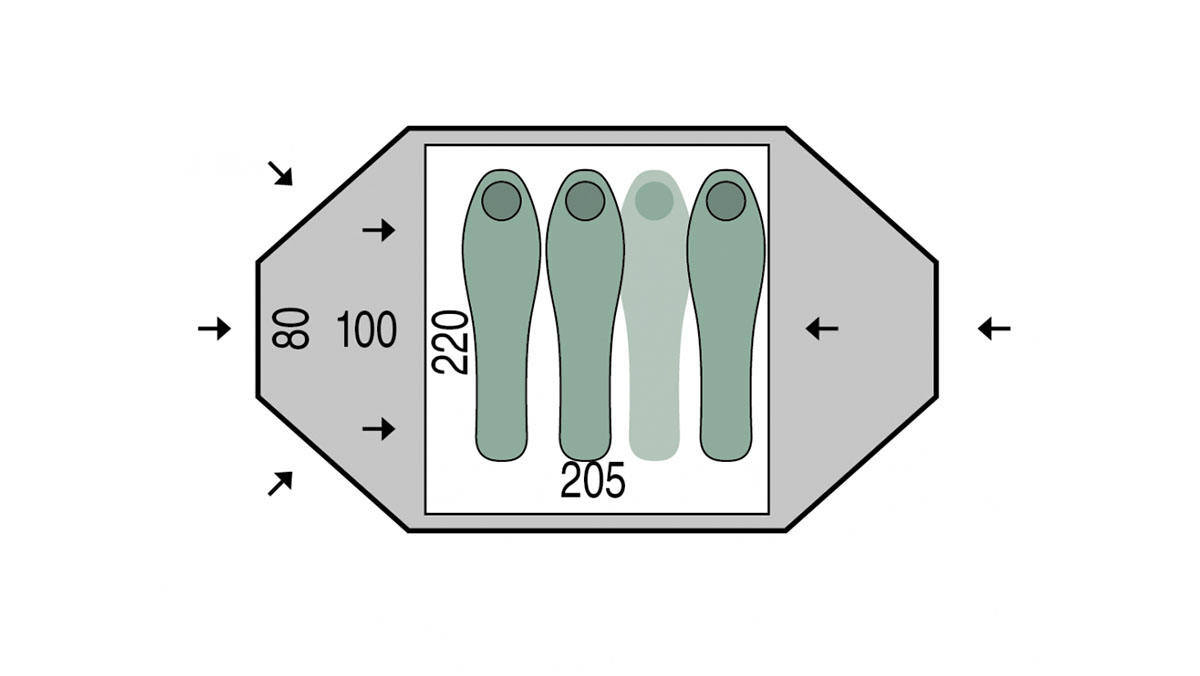 Namiot turystyczny Pinguin Taifun 3 Namiot turystyczny Pinguin Taifun 3